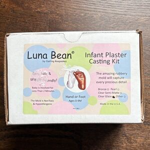 Infant Plaster Casting Kit - Bronze and White